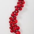 thumbnail image 3 of RAZ Imports 4' Red Large Ball Ornament Shatterproof Christmas Garland, 3 of 6