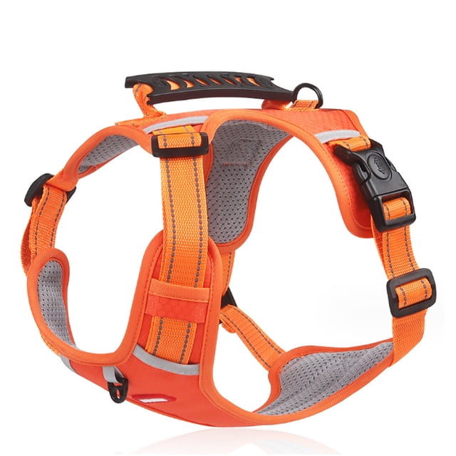 Arnés para perro sin tirones, reflectante, sin estrangulamiento, chaleco acolchado para mascotas, arnés para caminar para perros con mango de fácil control para entrenamiento al aire libre