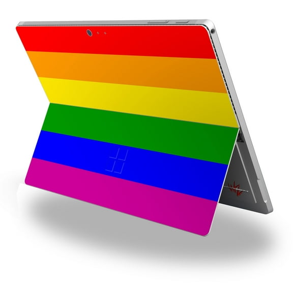 Decal Style Vinyl Skin for Microsoft Surface Pro 4 - Rainbow Stripes - (SURFACE NOT INCLUDED)