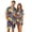 01#Sky Blue, variant on Button Down Short Sleeve Pajama Top With Chest Pocket For Men Halloween Pumpkin Bat Print Elastic Waist Shorts Set