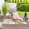 thumbnail image 3 of Tierra Verde 3ft x 5ft Cappuccino Watercolor Tropical Patio Rug, 3 of 4