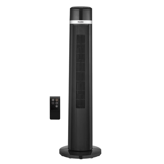 Open Box Pelonis 40-Inch Black Oscillating Tower Fan with Remote Control