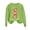 #0230-Mint Green, variant on Uootdi Gift Long Sleeve Sweatshirts for Women Crew Neck Halloween Cauldron Ghost Pumpkin Graphic Print Oversized Fit Casual Pullovers