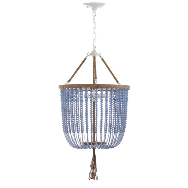 Safavieh Angie 3 Light 18 In Dia Beaded Pendant Com Dia Beaded Pendant, Safavieh Green Beaded Chandelier