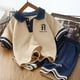 thumbnail image 2 of Conjunto de ropa de verano para bebés, niños y niñas, camisetas con cuello vuelto y pantalones cortos, chándales, pantalones de algodón para adolescentes, ropa de estar por casa qym unisex, 2 of 2