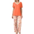 thumbnail image 3 of MINTREUS Womens Pajamas Sets 2 Piece Short Sleeve Lounge Set Printed Loose Pants Pj Sets, S-2XL, 3 of 7