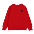 thumbnail image 4 of Povozer Boys Crewneck Sweatshirt Fleece Sweatshirts Long Sleeve Basic Pullover Soft Warm Thin Fleece for Kids(Red,2-3 Years), 4 of 4