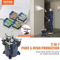 thumbnail image 2 of VEVOR 10L/2.5gal Spray Paint Pressure Pot Tank,  70PSI Max Air Paint Pressure Pot, Metal Rack and Leak Repair Sealant, 2 of 9