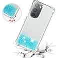 thumbnail image 5 of Compatible with Motorola Moto Edge Plus 2022 Case Glitter Liquid Cute Clear Phone Case Floating Quicksand Shockproof Protective Bumper Soft TPU Case for Moto Edge Plus 2022 5G Star Blue YB, 5 of 13