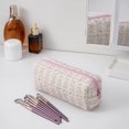 thumbnail image 3 of Bolsa de maquillaje JOVAKIT, bolsa de cosméticos acolchada, algodón, rosa, floral, 3 of 7