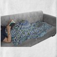 thumbnail image 5 of Orient Soft Flannel Fleece Throw Blanket, Eastern Pattern with Floral Ornamental Motifs, Cozy Plush for Indoor and Outdoor Use, 50" x 70", Sky Blue Green White, by Ambesonne, 5 of 5