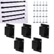 thumbnail image 4 of Soporte De Barra De Tubo De Pared, Soporte De Montaje De Estante De Pared De Acero Inoxidable 5 Piezas, Negro Duradero Para Supermercado Tienda De Joyería Hogar Mgaxyff Tipo de sellado, 4 of 8