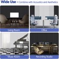 thumbnail image 5 of Acoustic Panel 12"X12"X 0.4" Sound Absorbing Soundproof Wall Tiles Self-adhesive, 18 Pack, 5 of 9