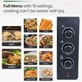 thumbnail image 4 of 3-in-1 Digital Air Fry, Large Toaster Oven, Kitchen Countertop Convection Oven Cooker, 4 of 4
