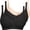 BK3, variant on 3 Pack Wireless Side Support Bra Back Hook Bra Soft Back Closure Bra Back Support Bra Light Support Back Bra Wireless Bras for Women Comfort Back Bra Back Closure Bra Wireless Side Support Bra