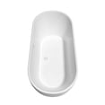thumbnail image 4 of Wyndham Collection Brooklyn 67" Acrylic Freestanding Bathtub with Trim in White, 4 of 8