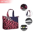 thumbnail image 2 of Pink and Black Of Leopard Print Travel Tote Bags for Women Carry On,Large Weekender Bags for Women Travel,Multi Functional Duffle Bag for Work,Shopping,Sports, 2 of 5