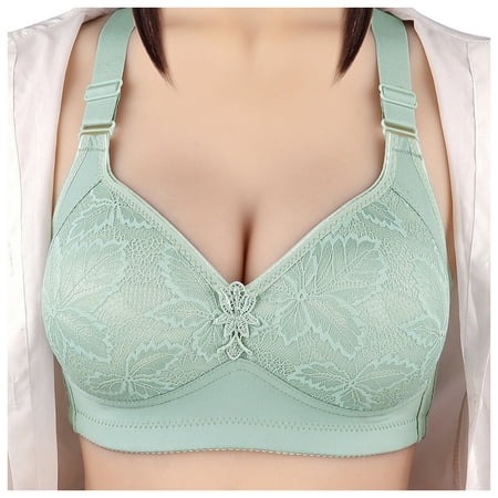 

Womens Bra Plus Size No Steel Ring Adjustable Comfortable Sexy Solid Color Spring Summer Bralette Underwear For Women