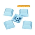 thumbnail image 4 of Unique Bargains 1U Blank Keycaps, 5 Pack Universal PBT Keyboard Replacement Accessories for MX Mechanical Keyboard, Light Blue, 4 of 6