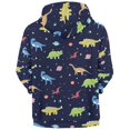 thumbnail image 3 of Kids Boys Hoodie Warm Winter Sweatshirts Basketball Print Warm Winter Basic Pullover Tops, 3 of 3