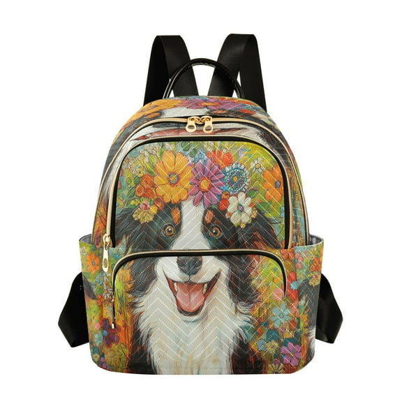 Casual Fun Loving Dog Backpack for School,College and Travel, Water Resistant Bookbag,