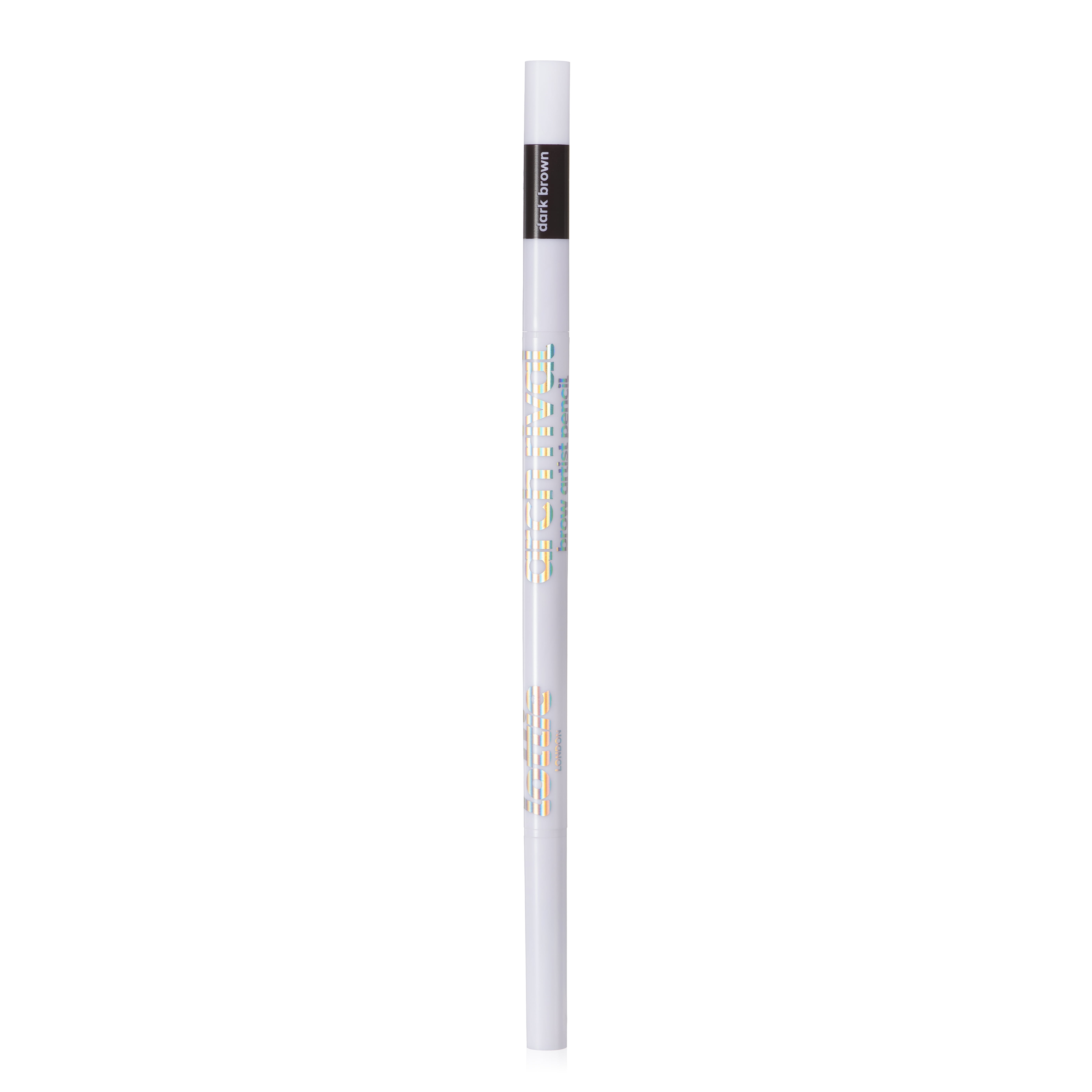 (2 pack) Lottie London Arch Rival Brow Artist Retractable Eyebrow Pencil, Dark Brown
