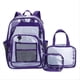 thumbnail image 1 of Waterproof Backpack Transparent Teenagers Large Capacity Backpacks,C, 1 of 5