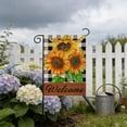 thumbnail image 5 of YiJuHui Sunflower Double Sided Garden Flag Outdoor Yard Porch Decoration Happy Spring Summer Welcome Decor Durable Linen Reversible, 5 of 6