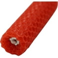 thumbnail image 2 of 3 Set 100% Pure Natural Handmade Beeswax Honeycomb Hand Rolled Unscented Tapers Candles (1" x 8") Red, 2 of 5