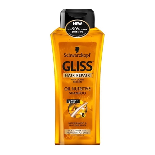 Gliss Hair Oil Nutritive Hair Shampoo, 13.6 Oz