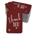 thumbnail image 1 of Inkdotpot Silver Foil Paper Hang Tags ThankYou Bridal Shower-Baby Shower-Retirement-Wedding-Birthday Favor Tags 100 Pack, 1 of 6