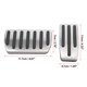 thumbnail image 2 of 2 Piezas Coche Antideslizante Freno Gas Pie Pedal Pastillas Cubiertas, 2 of 6