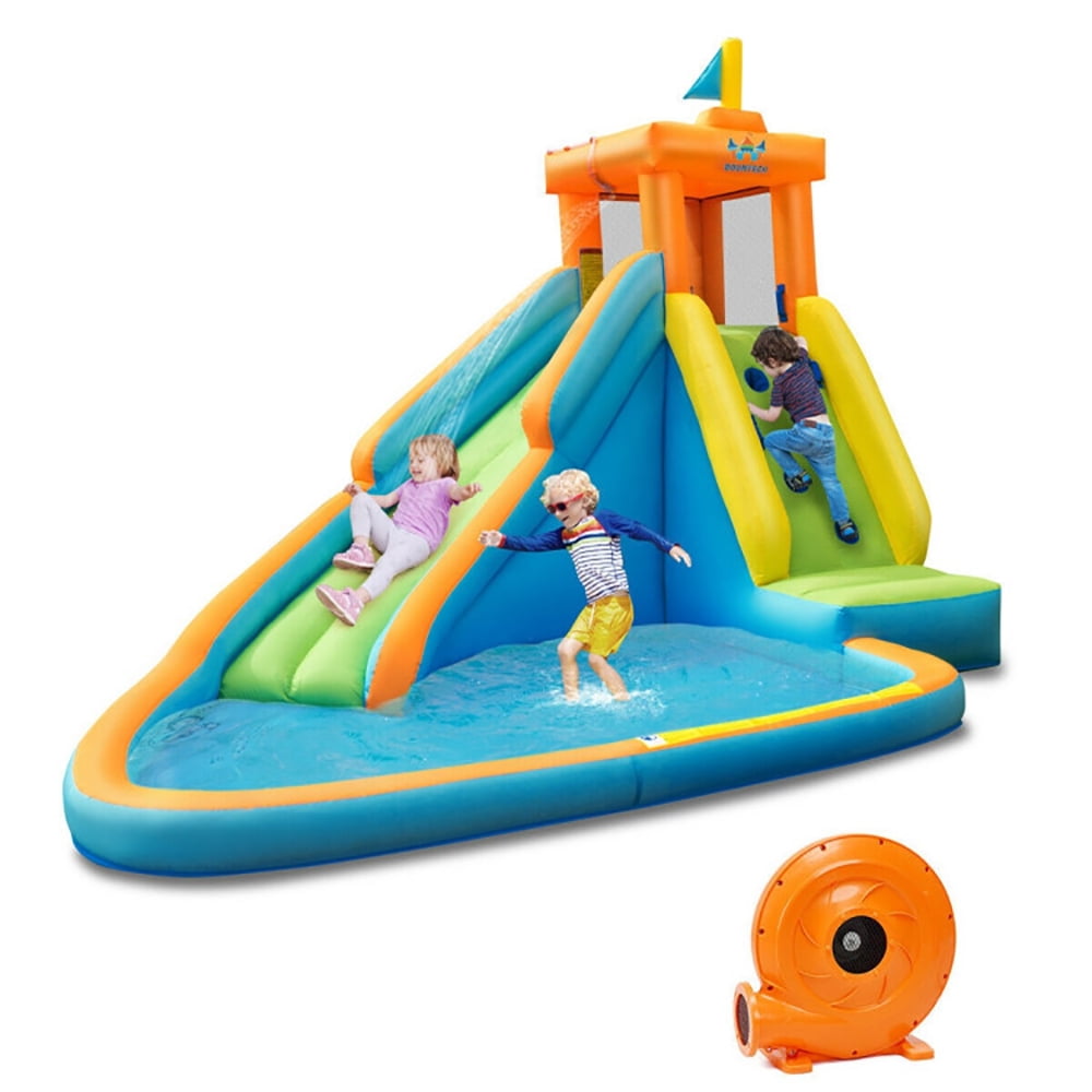 Aimee Lii Inflatable Water Slide Kids Bounce House with 740W Blower, Playhouse for Kids Outdoor