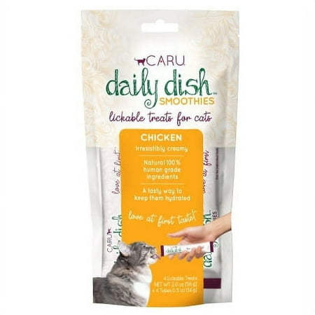 UPC: 0851395005909 | CARU Daily Dish Smoothie Lickable Treat for Cats – Chicken 2 oz 4 count