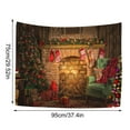 thumbnail image 6 of kjfeif Christmas Fireplace Theme Backdrop for Photography Christmas Tree Decorations for Xmas Party Supplies Background Pictures Banner Photo Studio Decor 29.5*37.4inch, 6 of 9