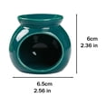 thumbnail image 6 of KGJQ Essential Oil Burner Small Ceramic Tealight Candle Holder Scented Wax Melt Warmer Desk Aromatherapy Diffuser for Home Fragrance Decor, 6 of 8