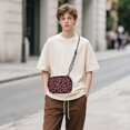 thumbnail image 6 of FORMRS Mini Crossbody Bag for Women Adjustable Rope Shoulder Casual Phone Purse, Deep Red Leopard Pattern, 6 of 7
