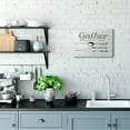 thumbnail image 2 of Stupell Industries Gather Silverware Kitchen Wood Texture Word Design Wall Plaque by The Saturday Evening Post, 13" x 19", Wall Plaque, 2 of 6