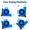 thumbnail image 3 of Ventilador Air Mover BSMTEK 5000 CFM, 1 HP con temporizador, azul, 3 of 7