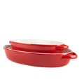 thumbnail image 4 of 10 Strawberry Street Sienna Oval 13" and 10.5" Bakeware Set, Red, 4 of 4