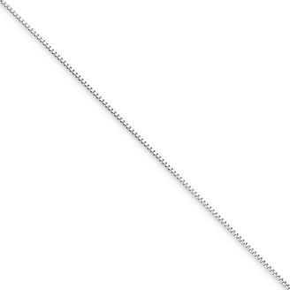 14K Solid Rose Gold Box Chain Necklace | Certified Jewelry 24'' / 0.8 mm Lobster Clasp / Rose Gold
