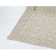 thumbnail image 2 of Fennco Styles Handmade Hemstitch Contemporary Linen Blend Natural Table Runner 16"W x 90"L, 2 of 4
