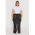 thumbnail image 2 of Womens Plus Size Straight Leg Utility Jeans, 2 of 5