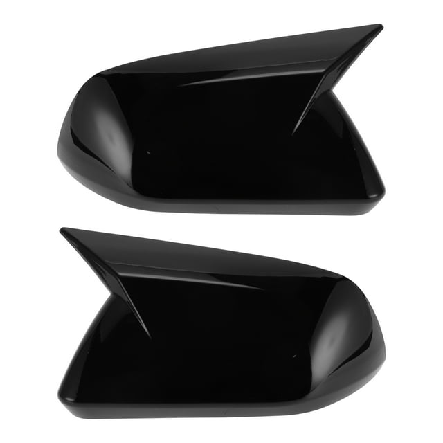 Reemplazo de tapa de espejo lateral izquierdo y derecho ABS en negro brillante para Ford Mustang 2015-2024