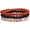 red, variant on 3Pcs 8mm Semi-Precious Gemstones Beaded Bracelets for Women Men Healing Crystal Stone Bracelet Stress Relief Stretch Round Beaded Elastic Luck Bracelets Unisex Friendship Jewelry Gifts