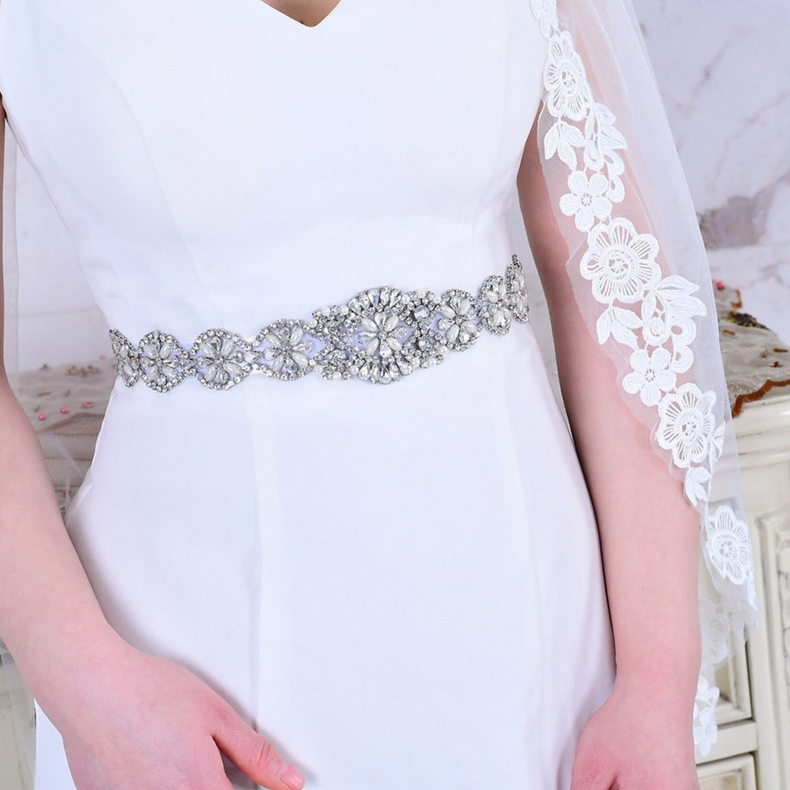 princess polly baby blue dress Belt/Sash – loveangeldress main image 0