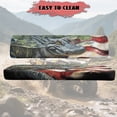 thumbnail image 4 of ZIATUBLES UTV Seat Covers 2 Pack, American Flag Southern Alligator Print Waterproof Front Bench Seat Protectors Compatible with Kawasaki Mule 3000 4000, Fade Wear Resistant UTV Decor Accessory Part, 4 of 8