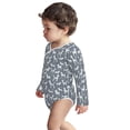 thumbnail image 3 of Xecao Poodle Dog Print Baby unisex-baby Cotton Long-sleeve Bodysuits-6 Months, 3 of 6