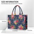thumbnail image 3 of Large Capacity Tote Bag,Pioneer Flower Floral Print Pattern Handbag Fashion Luxury Tote Bag,15.7"x13"x 5.1" Inches,Laptop Compatible, 3 of 6