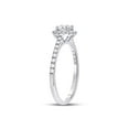 thumbnail image 4 of 14kt White Gold Round Diamond Halo Bridal Wedding Engagement Ring 3/4 Cttw, 4 of 4